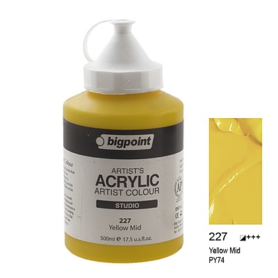 Akrilik Boya 500 ml Yellow Middle 227