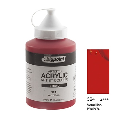Akrilik Boya 500 ml Vermilion 324