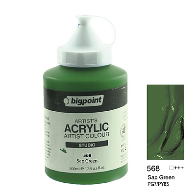 Akrilik Boya 500 ml Sap Green 568