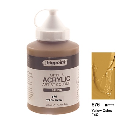 Akrilik Boya 500 ml Yellow Ochre 676