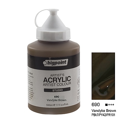 Akrilik Boya 500 ml Vandayke Brown 690