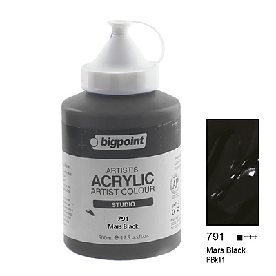 Akrilik Boya 500 ml Mars Black 791